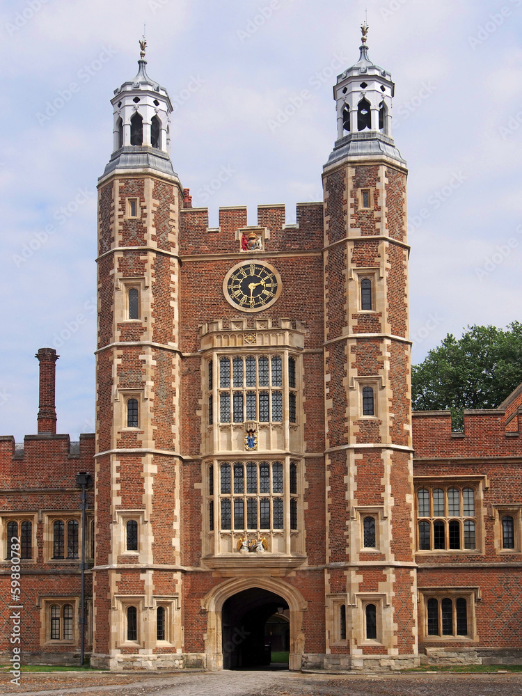 Eton College, Clocktower with entrance arch
