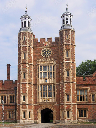 Eton College, Clocktower with entrance arch photo