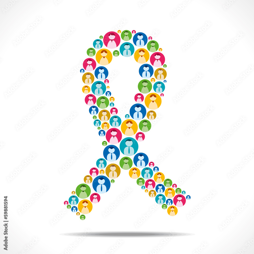 AIDS awareness concept vector