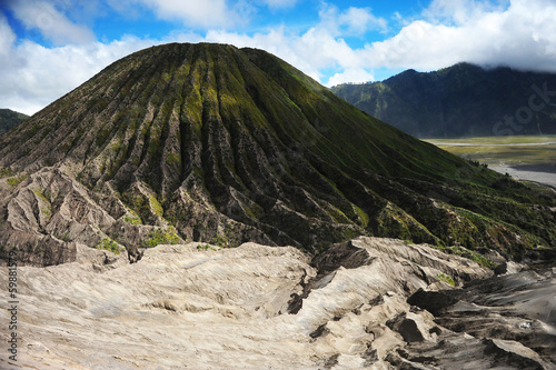 Landscape of Mount Bromo Volcano, Indonesia photo