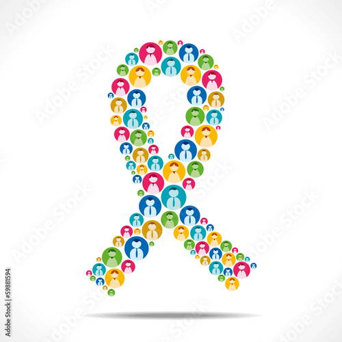 AIDS awareness concept vector