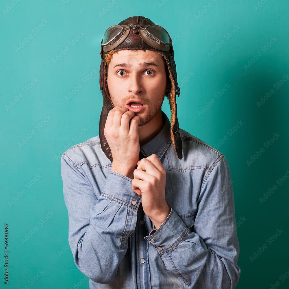 Deep fear of businessman Deep fear of businessman