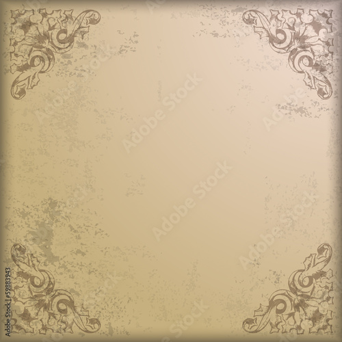 Vintage Background Edge Ornaments