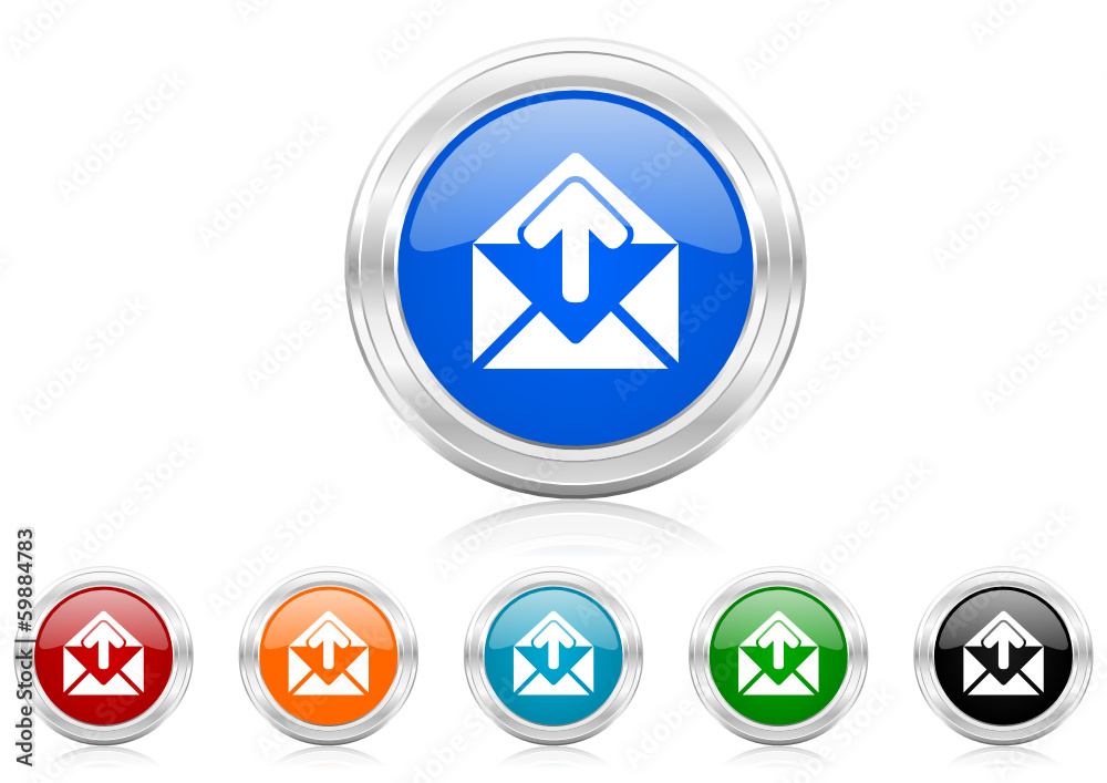 mail icon vector set