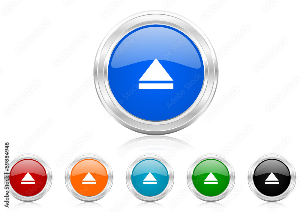 eject icon vector set eject icon vector set