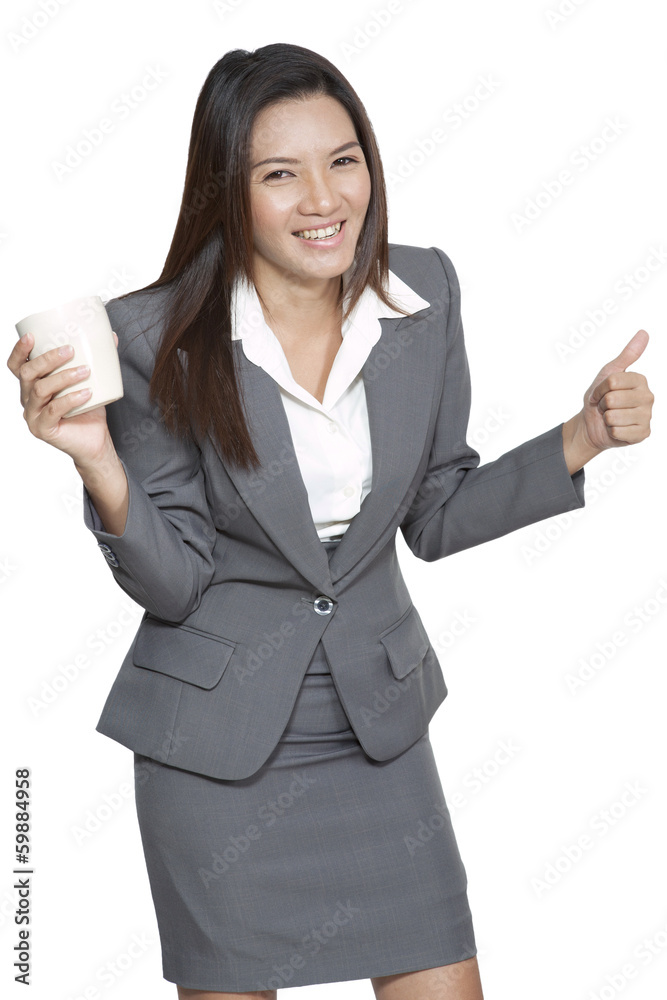 Business woman attractive young pretty drinking coffee relexatio Business woman attractive young pretty drinking coffee relexatio