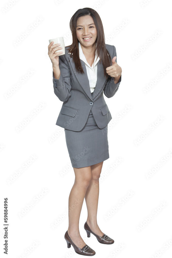 Business woman attractive young pretty drinking coffee relexatio Business woman attractive young pretty drinking coffee relexatio