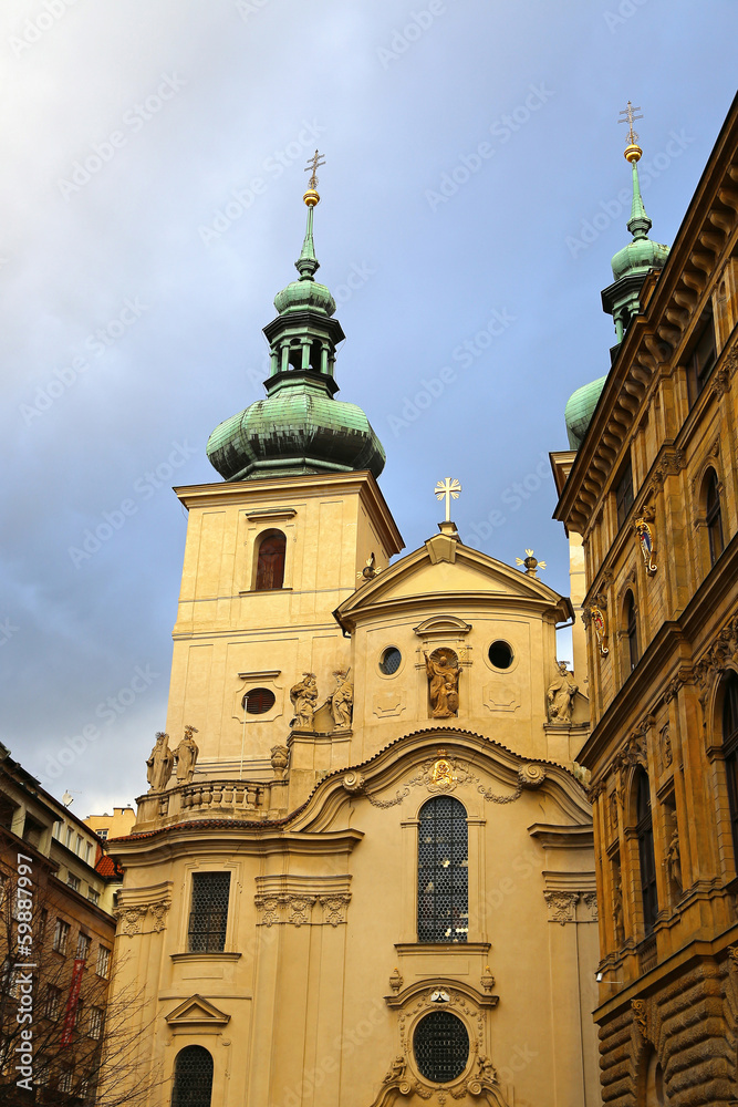 Fototapeta premium Church of St. Havel in Prague, Czech Republic