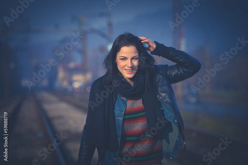 on railroad