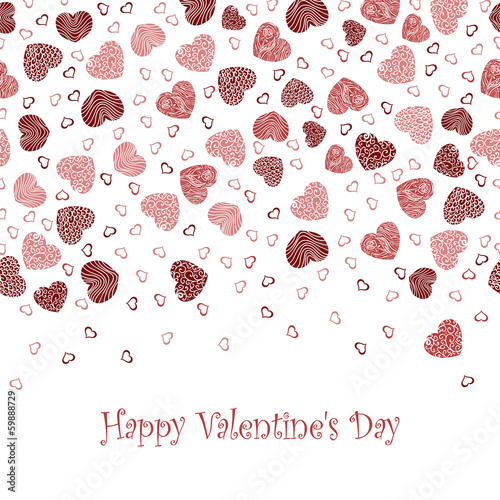 Vector background with Valentine's Day