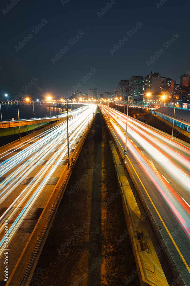 Fototapeta premium Seoul Traffic