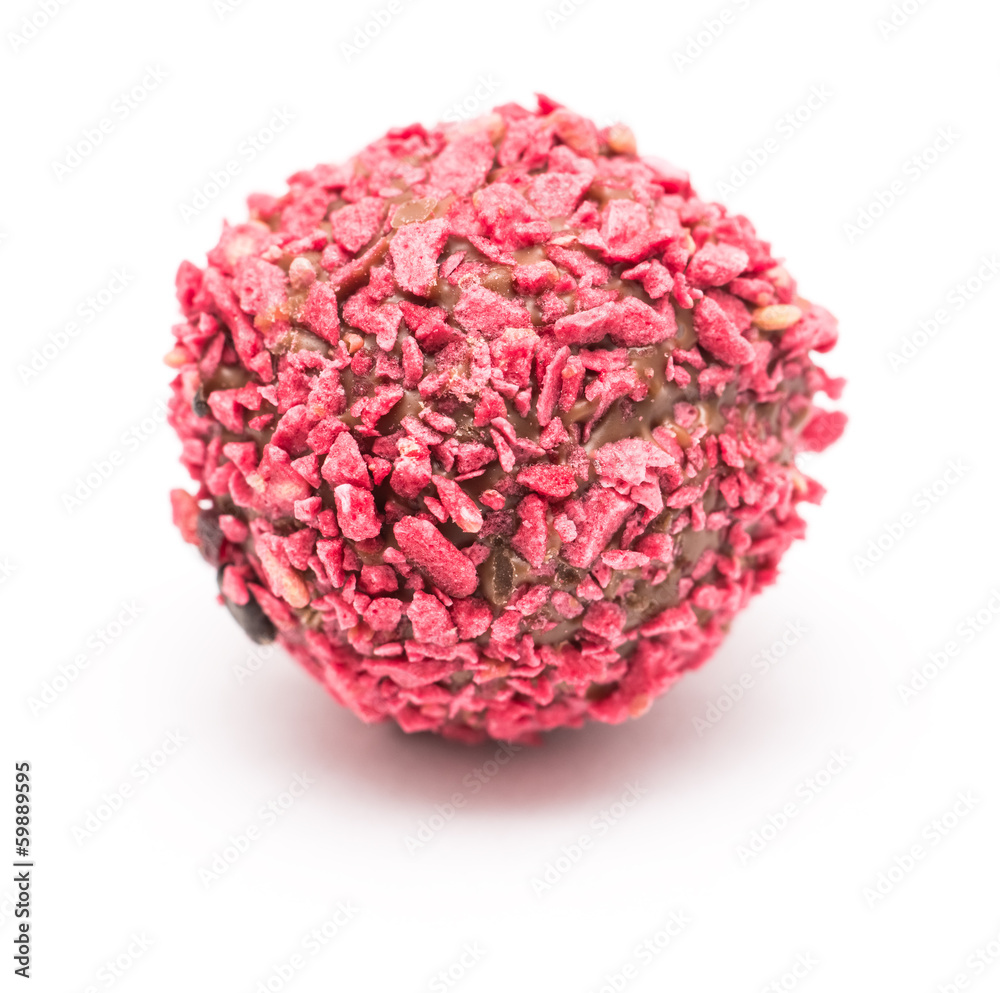 Raspberry Candy Isolated On White Background Raspberry Candy Isolated On White Background