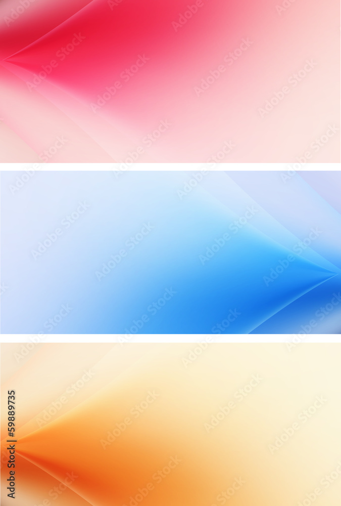 three pastels beautiful multicolored background bokeh banners three pastels beautiful multicolored background bokeh banners
