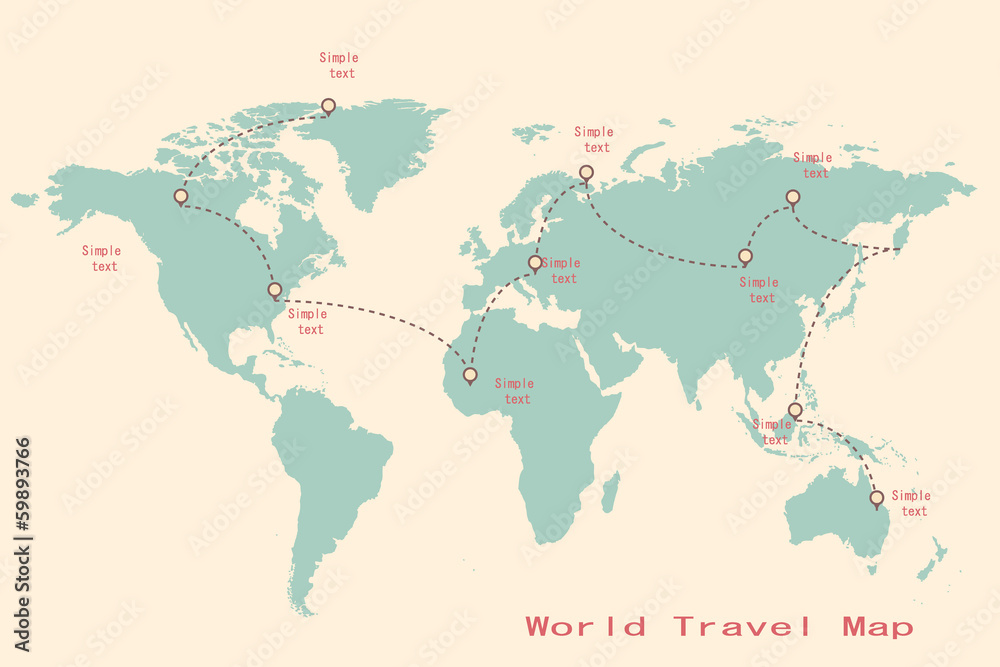 Naklejka premium infographic worl map