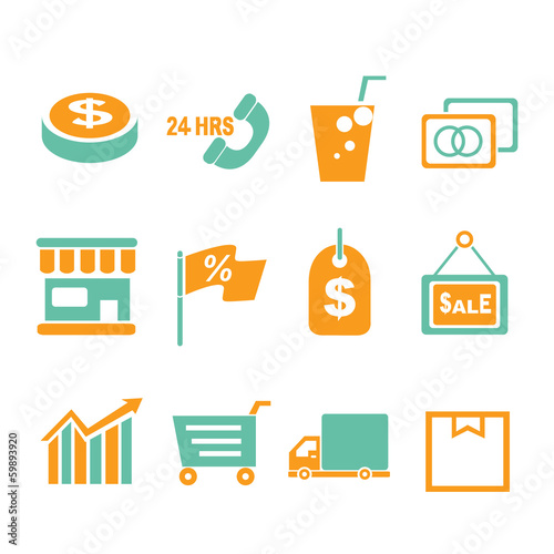 marketing icons, shopping icons
