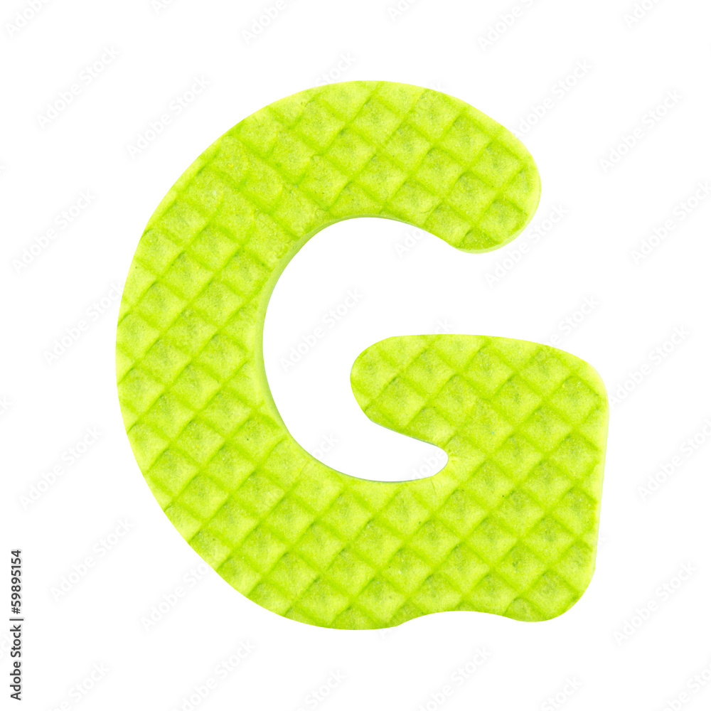 G letter, Alphabet isolated on white background G letter, Alphabet isolated on white background