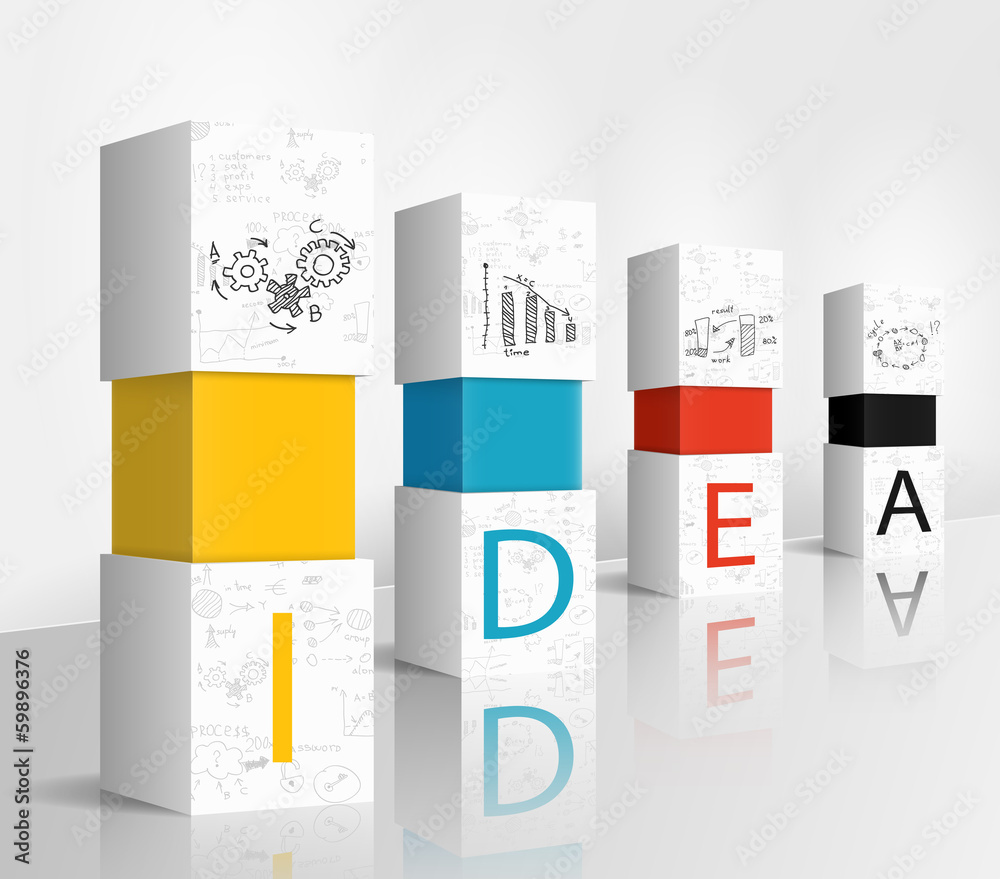 Idea column concept Idea column concept