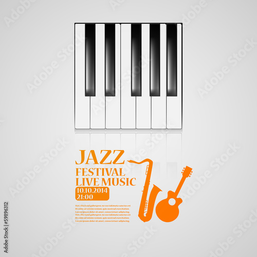 Jazz party poster