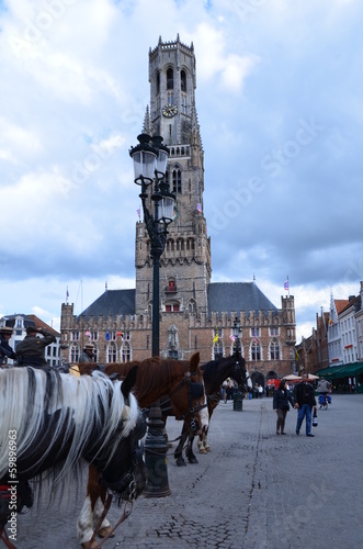 Bruges, Belgique, centre-ville. photo