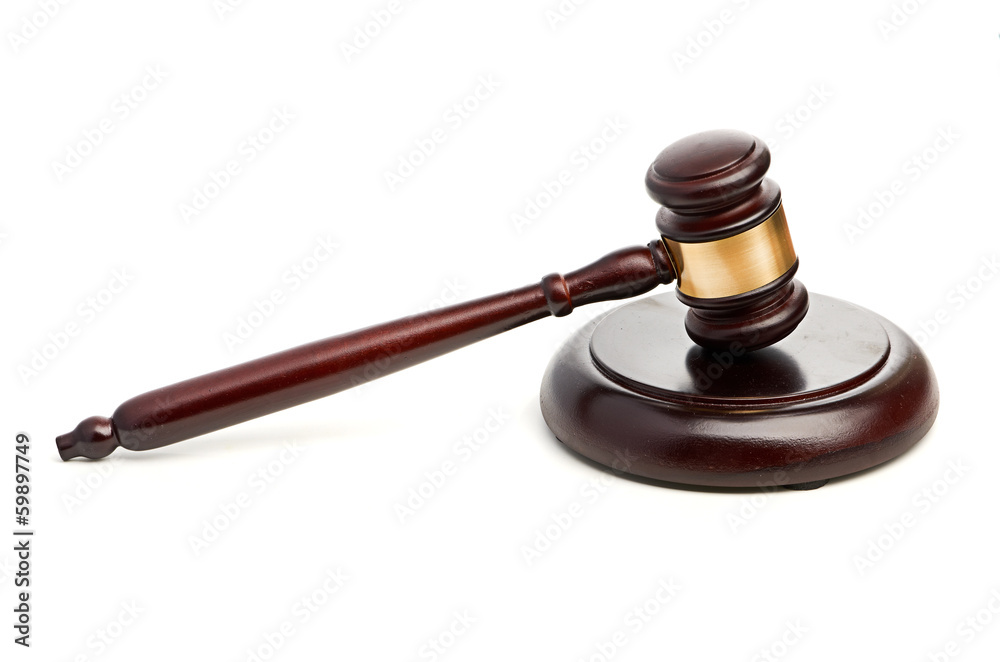 Gavel isolated on white background Gavel isolated on white background