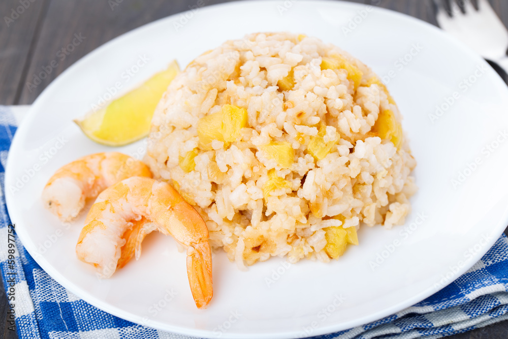 Pineapple fried rice Pineapple fried rice