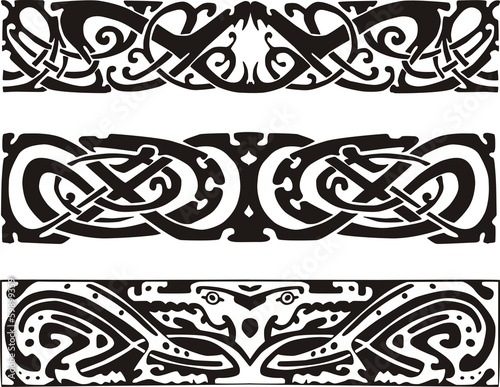 celtic knot designs with snakes and dragon