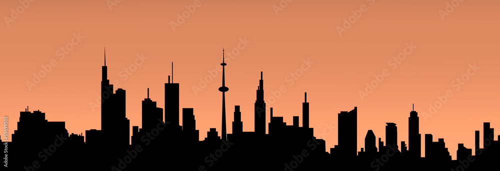 City skyline - vector