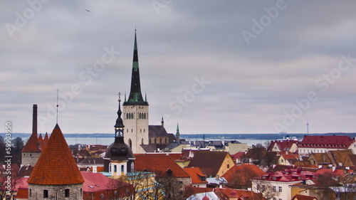 Wallpaper Mural View of the old town. Tallinn, Estonia, Europe Torontodigital.ca
