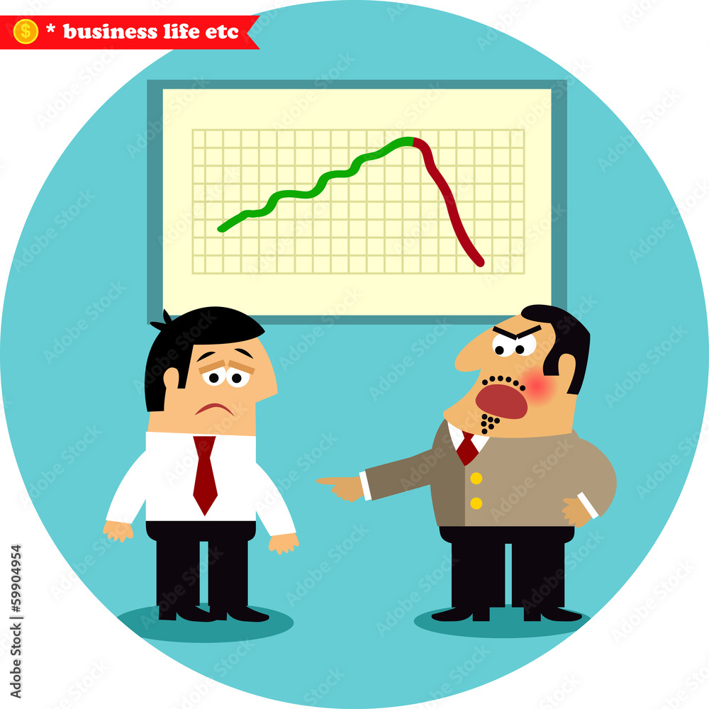 Angry boss blames manager