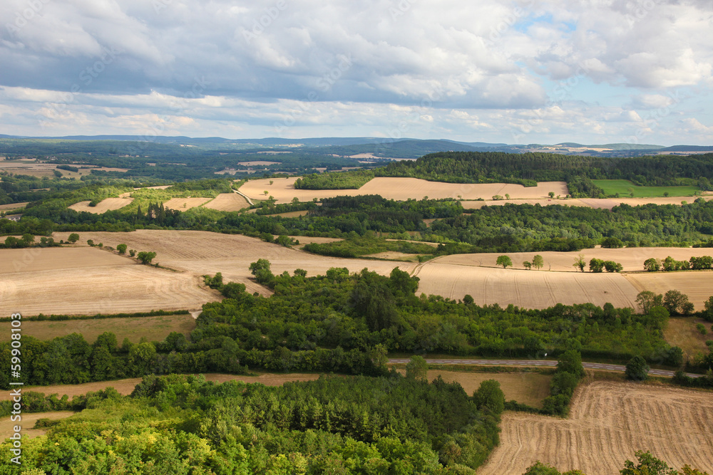 Beautiful landscape in Burgundy, France