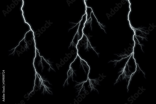 Fototapeta Lightning bolts