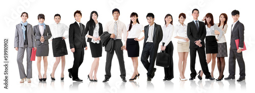 Asian business team