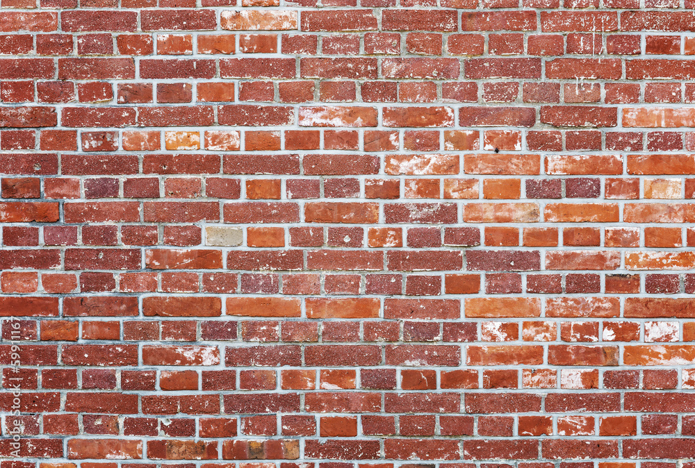 Fototapeta premium Brick wall in red