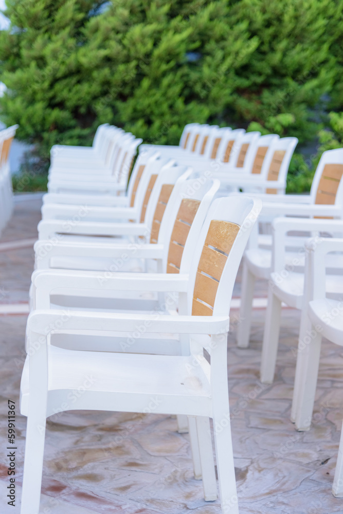 facing a number of seats in the concert hall in the open air facing a number of seats in the concert hall in the open air