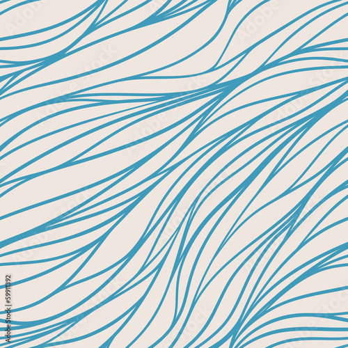 3D Fototapete Wellen - Fototapete blue and beige pattern