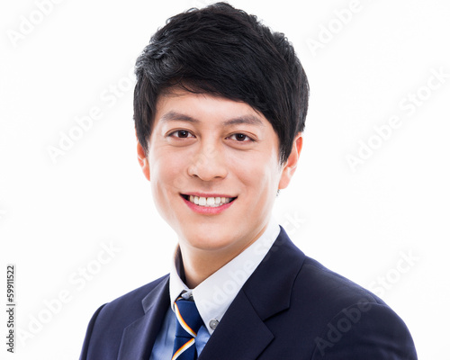 Asian young business man close up shot.