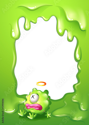 A border with a poisoned green monster