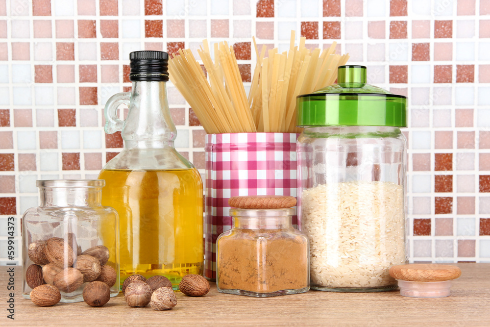 Products for cooking in kitchen Products for cooking in kitchen