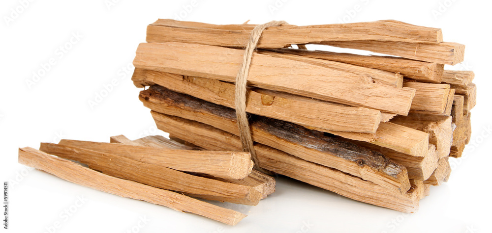 Stack of firewood isolated on white Stack of firewood isolated on white