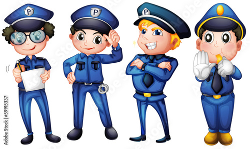 Four policemen