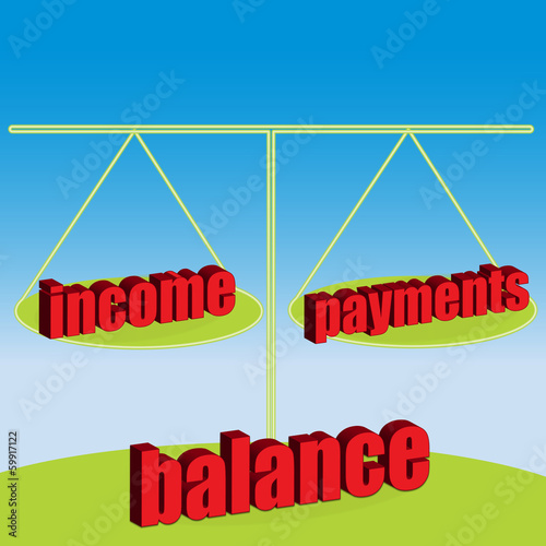 Balance between income and payments