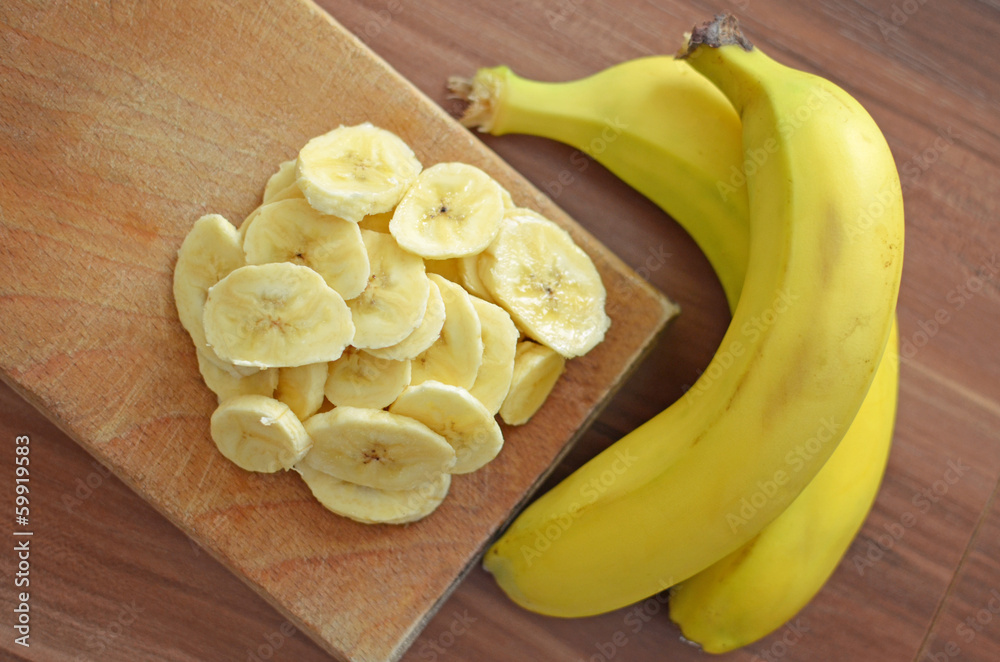 banana sliced banana sliced
