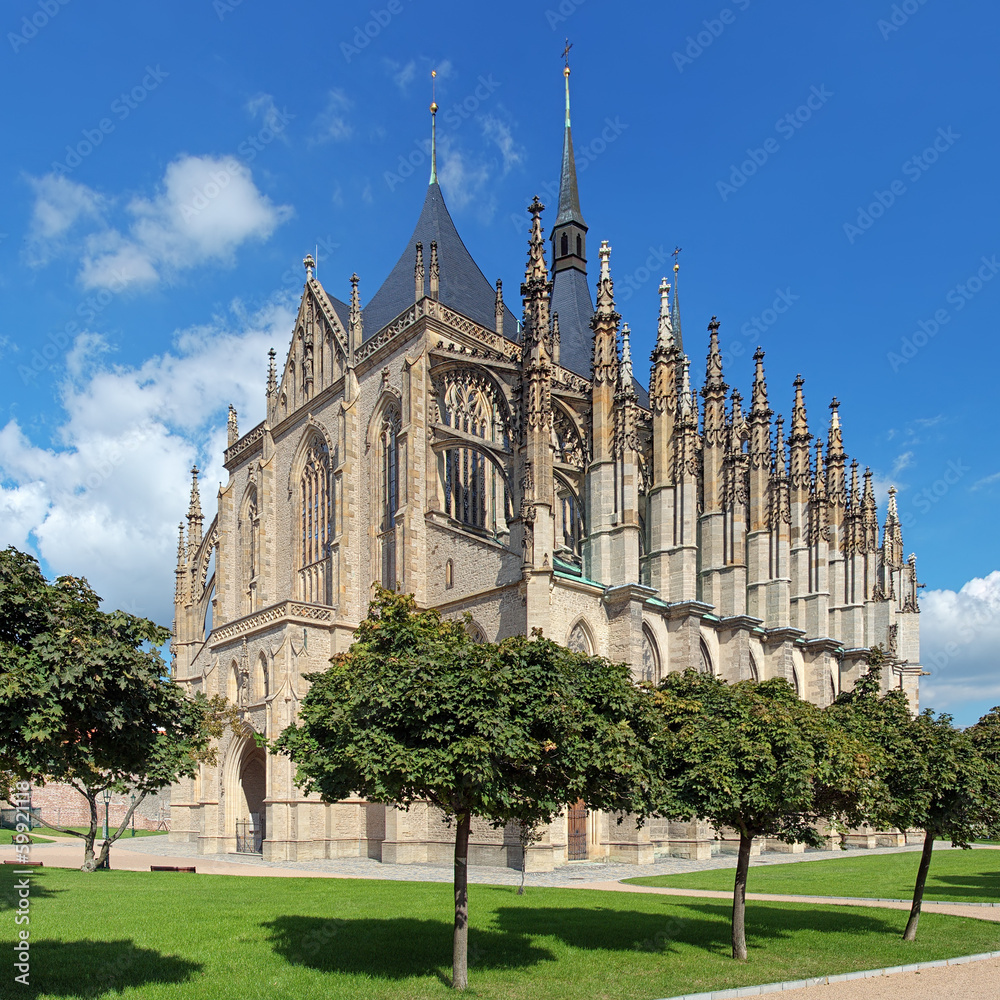 Obraz premium St. Barbara's Church in Kutna Hora, Czech Republic