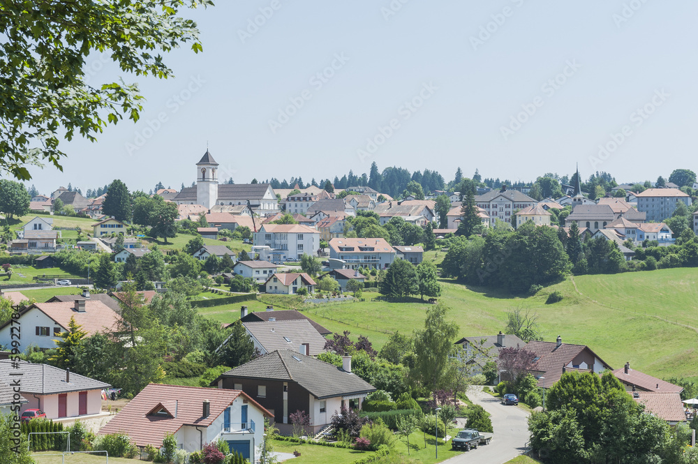 Saignelégier, Jura, Pferdesport, Ortschaft, Schweiz