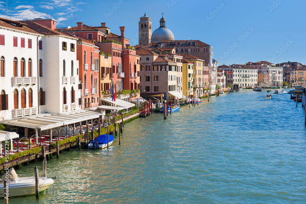 Grand Canal in Venice in a summer sunny day
