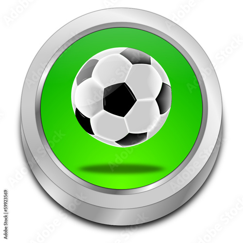 Button mit Fußball