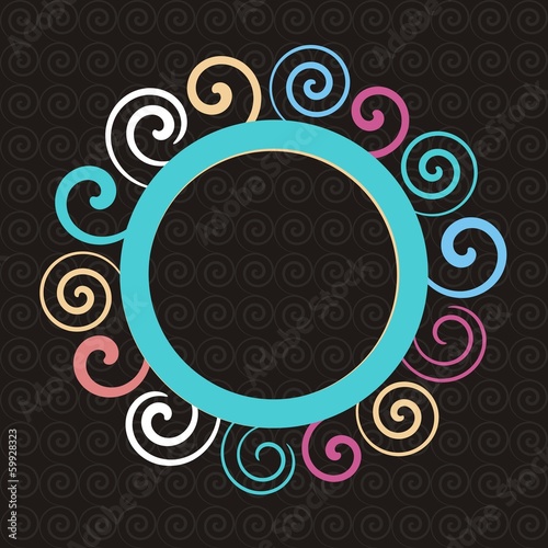 Abstract round ornament