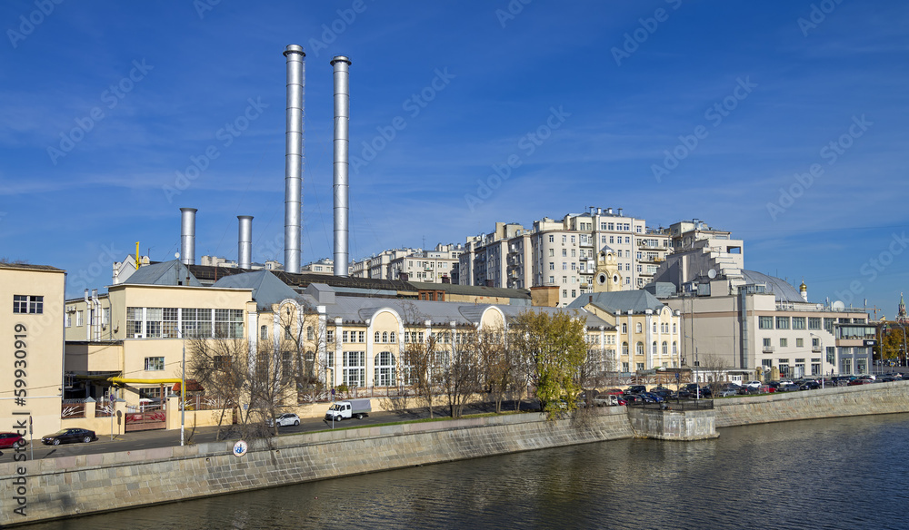 The old power station in central Moscow. 