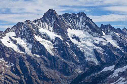 Snow mountain tops. Alps. Switzerland.