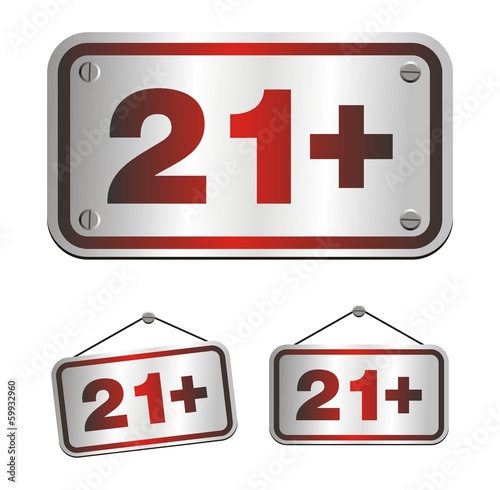 21+ signs